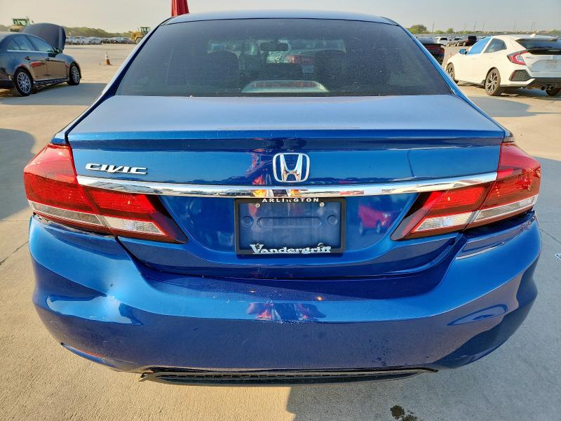 2015 Honda Civic VIN 2HGFB2F91FH534216 COPART salvage auction — REAR END, Wv - Salvage Certificate, sold $6,200 on 2026-07-02 (photo 6)