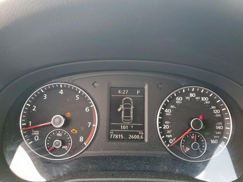 2013 Volkswagen Passat VIN 1VWBP7A3XDC032414 COPART salvage auction — FRONT END, Tx - Salvage Vehicle Title, sold $825 on 2026-07-09 (photo 9)