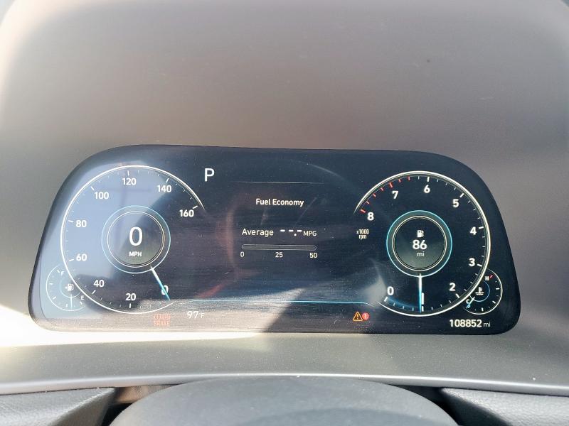 2021 Hyundai Sonata VIN 5NPEJ4J26MH114653 COPART salvage auction — REAR END, Tx - Salvage Vehicle Title, sold $2,650 on 2026-07-22 (photo 9)