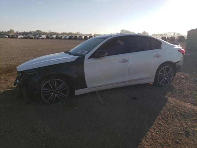 2014 Infiniti Q50 VIN JN1BV7AR4EM689771 COPART salvage auction — FRONT END, Il - Salvage Certificate, sold $550 on 2026-07-09 (photo 1)