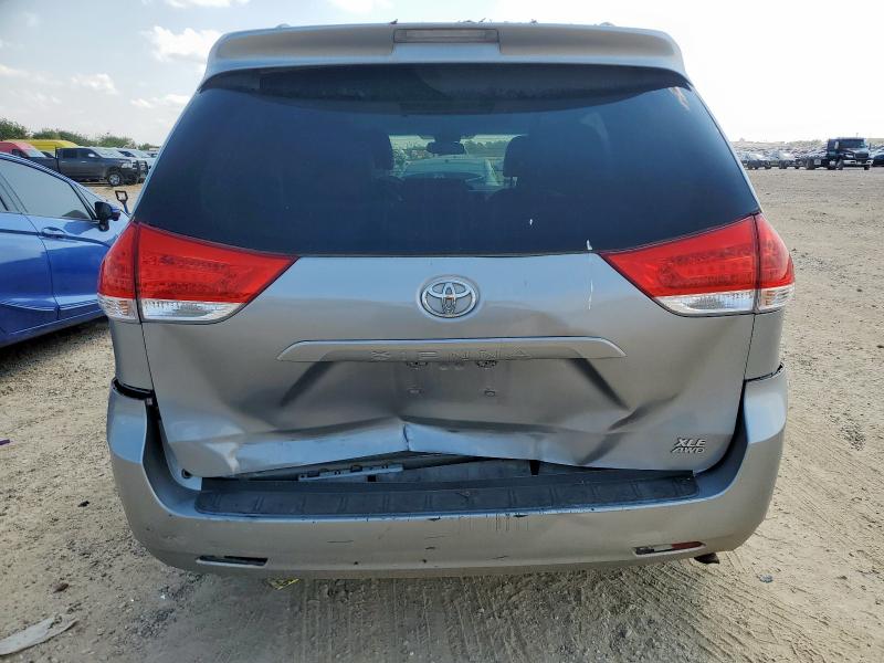 2012 Toyota Sienna VIN 5TDDK3DC5CS048919 COPART salvage auction — REAR END, Tx - Salvage Vehicle Title, sold $4,800 on 2026-07-30 (photo 6)