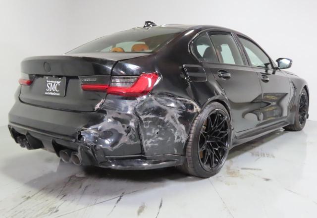 2021 BMW M3 VIN WBS33AY01MFK86175 COPART salvage auction — All Over, TX - DIS/DLR/EXP ONLY CLEAN TITLE (P), sold $36,800 on 2025-10-24 (photo 3)