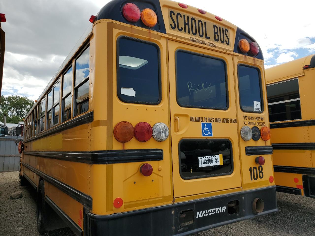 2013 Ic Corporation Ce Series School VIN 4DRBUSKN1DB303408 COPART salvage auction — Minor Dent/Scratches, IA - CERTIFICATE OF TITLE, sold $1,200 on 2026-07-06 (photo 3)