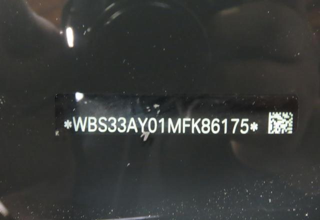 2021 BMW M3 VIN WBS33AY01MFK86175 COPART salvage auction — All Over, TX - DIS/DLR/EXP ONLY CLEAN TITLE (P), sold $36,800 on 2025-10-24 (photo 9)