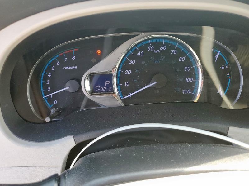 2012 Toyota Sienna VIN 5TDDK3DC5CS048919 COPART salvage auction — REAR END, Tx - Salvage Vehicle Title, sold $4,800 on 2026-07-30 (photo 9)