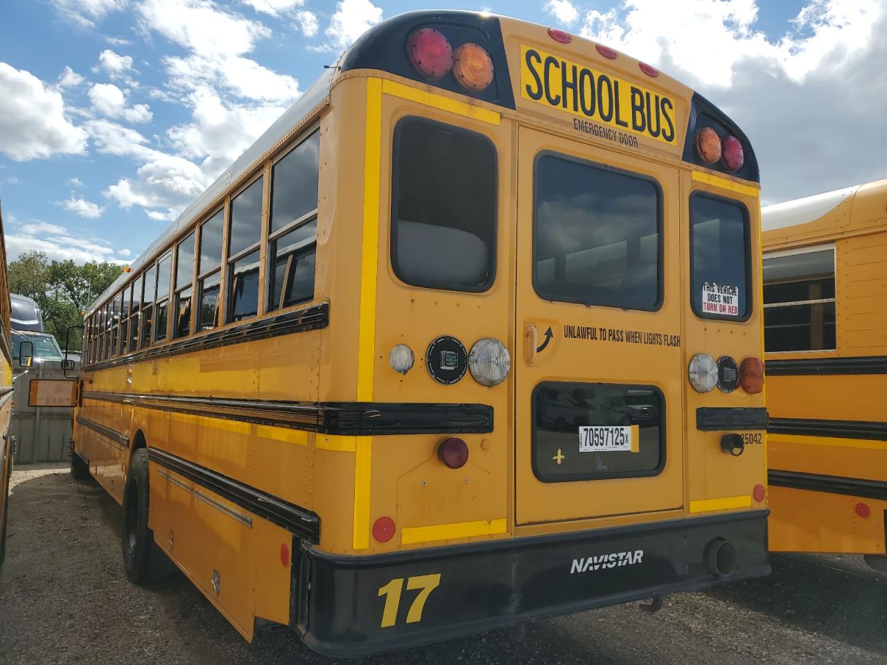 2014 Ic Corporation Ce Series School VIN 4DRBUAAN2EB780801 COPART salvage auction — Minor Dent/Scratches, IA - CERTIFICATE OF TITLE, sold $1,200 on 2026-07-06 (photo 3)