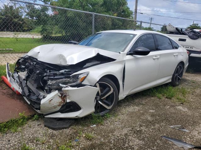 2021 Honda Accord VIN 1HGCV2F33MA029909 COPART salvage auction — FRONT END, Hi - Certificate Of Salvage, sold $325 on 2026-07-27 (photo 1)