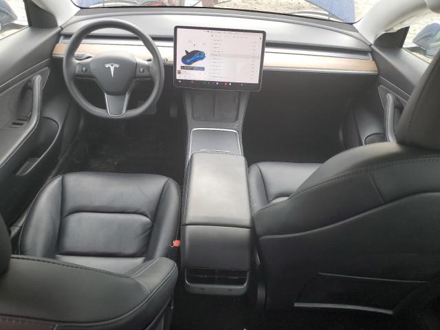2021 Tesla Model 3 VIN 5YJ3E1EA4MF907542 COPART salvage auction — Side, MD - CERT OF SALVAGE > 75% DAMAGE, sold $6,800 on 2025-11-28 (photo 8)