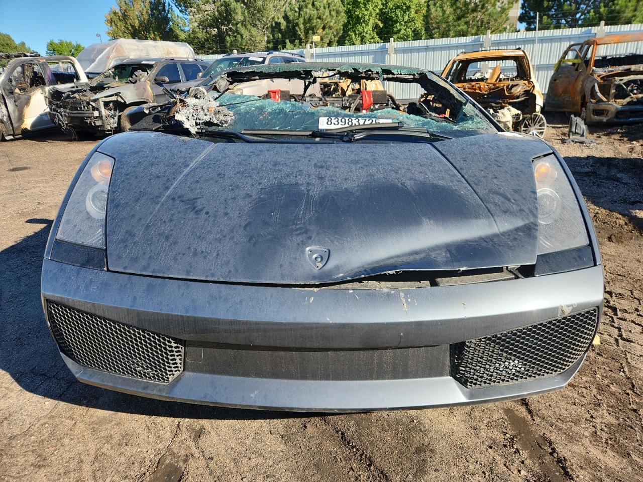 2007 Lamborghini Gallardo VIN ZHWGU22T37LA04553 COPART salvage auction — Burn, CO - SALVAGE TITLE, sold $8,600 on 2025-10-29 (photo 5)