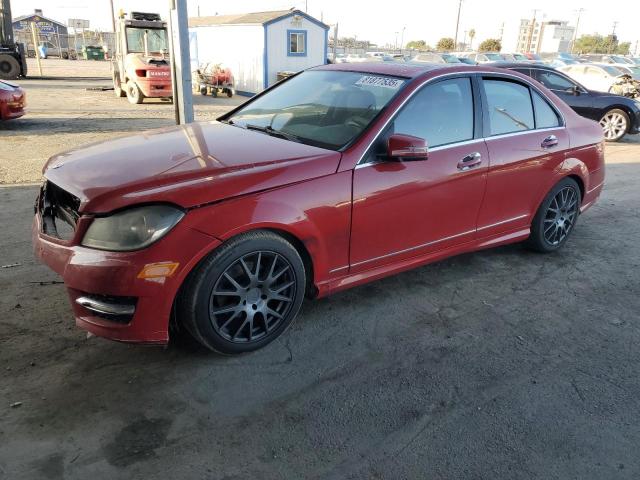 2013 Mercedes-benz C class VIN WDDGF4HB6DA779405 COPART salvage auction — FRONT END, Ca - Salvage Certificate, sold $200 on 2026-07-29 (photo 1)