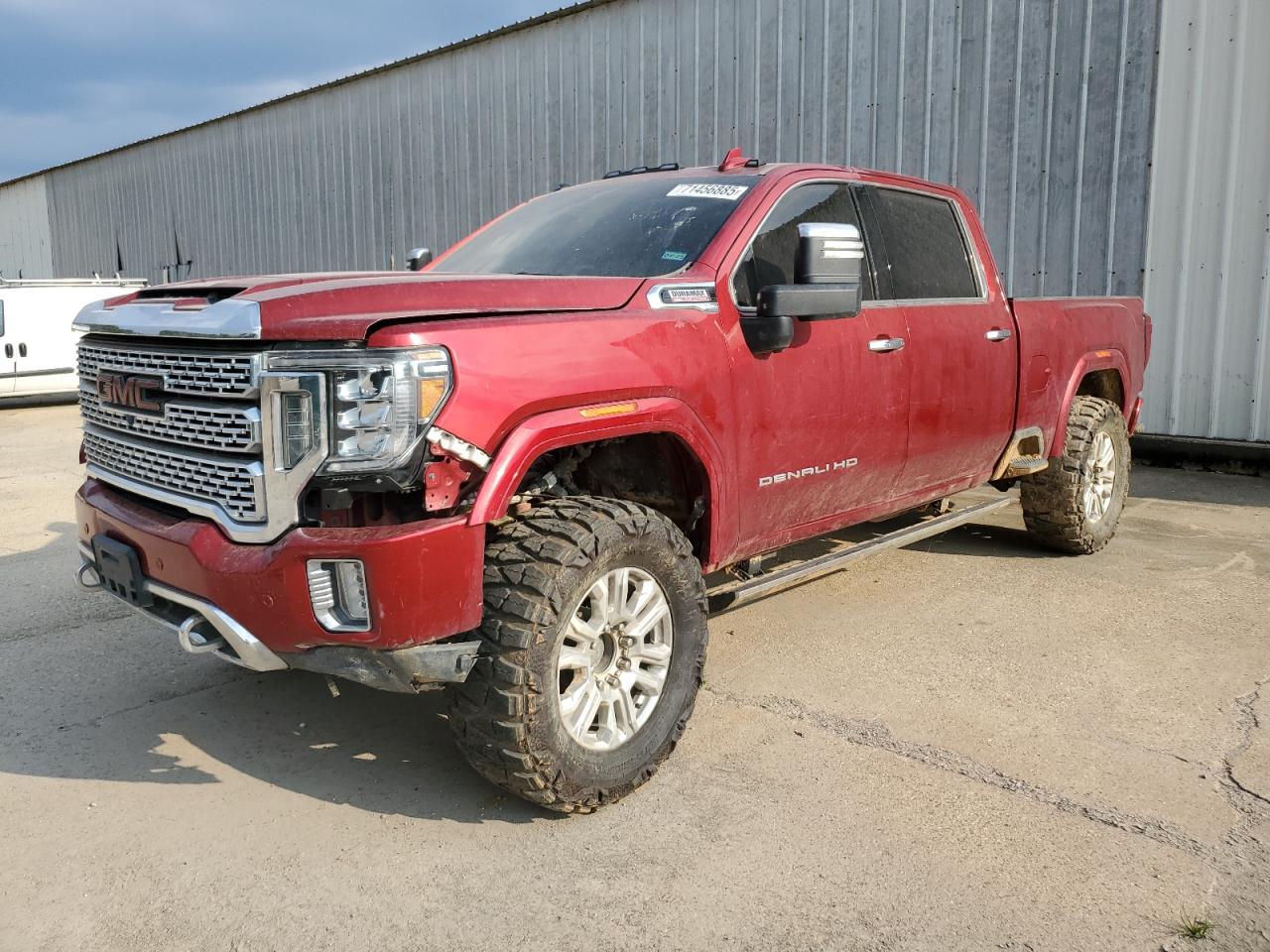 2023 GMC Sierra VIN 1GT49REY2PF141542 COPART salvage auction — Vandalized, LA - CERTIFICATE OF TITLE, sold $20,100 on 2026-07-07 (photo 1)