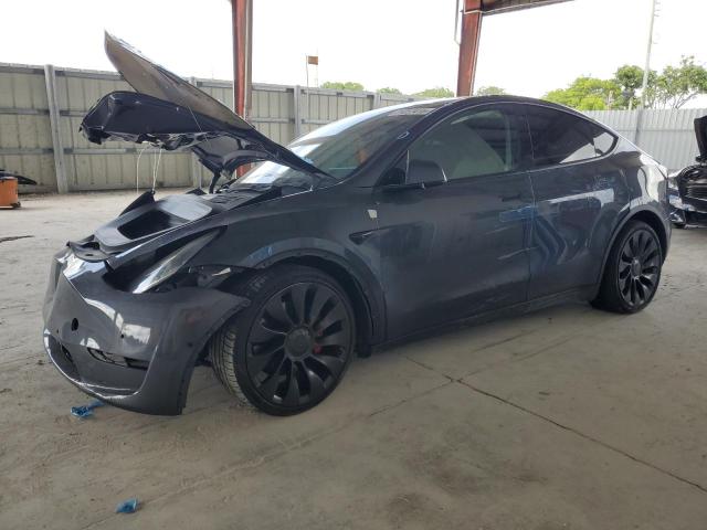 2020 Tesla Model y VIN 5YJYGDEFXLF001388 COPART salvage auction — FRONT END, Fl - Certificate Of Destruction, sold $3,500 on 2026-07-27 (photo 1)
