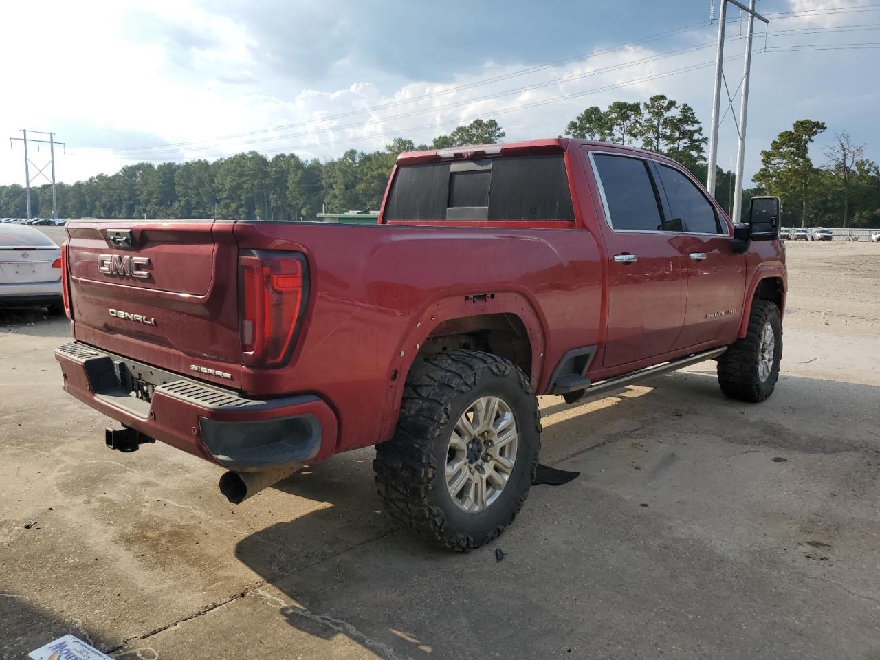 2023 GMC Sierra VIN 1GT49REY2PF141542 COPART salvage auction — Vandalized, LA - CERTIFICATE OF TITLE, sold $20,100 on 2026-07-07 (photo 3)