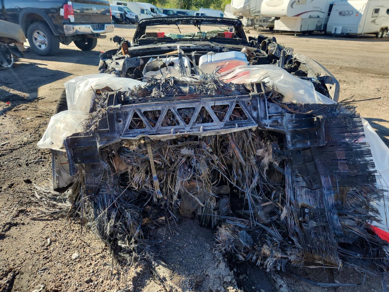 2007 Lamborghini Gallardo VIN ZHWGU22T37LA04553 COPART salvage auction — Burn, CO - SALVAGE TITLE, sold $8,600 on 2025-10-29 (photo 6)