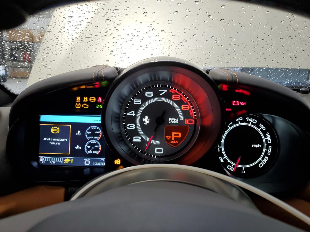 2016 Ferrari California T VIN ZFF77XJA2G0214672 COPART salvage auction — Water/Flood, Salvage Title, sold $58,000 on 2025-10-02 (photo 9)