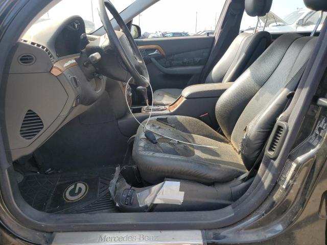 2001 Mercedes-benz S-klasse VIN WDBNG70J31A173301 COPART salvage auction — MINOR DENT/SCRATCHES, Ok - Certificate Of Title, sold $125 on 2026-07-30 (photo 7)