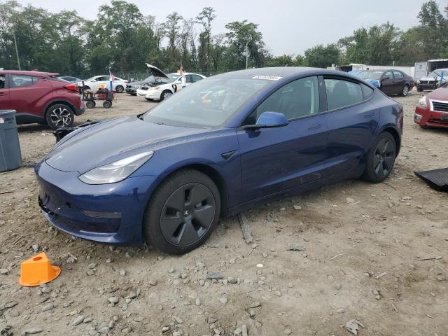 2021 Tesla Model 3 VIN 5YJ3E1EA4MF907542 COPART salvage auction — Side, MD - CERT OF SALVAGE > 75% DAMAGE, sold $6,800 on 2025-11-28 (photo 1)