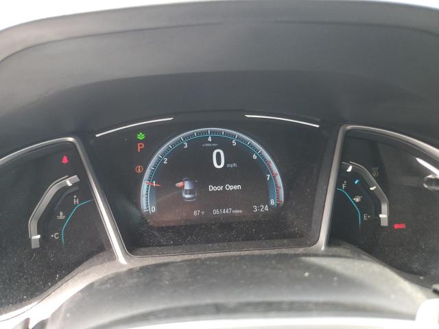 2019 Honda Civic VIN 19XFC1F33KE216363 COPART salvage auction — REAR END, Hi - Certificate Of Salvage, sold $3 on 2026-07-27 (photo 9)