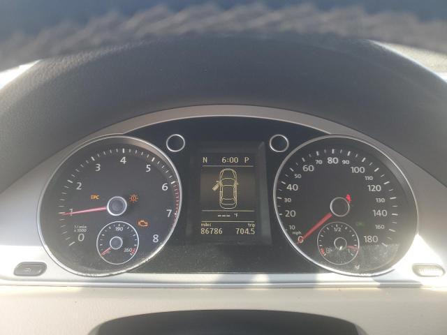 2012 Volkswagen Cc VIN WVWMP7AN6CE546437 COPART salvage auction — FRONT END, FL - CERT OF TITLE SLVG REBUILDABLE, sold $350 on 2026-07-27 (photo 9)