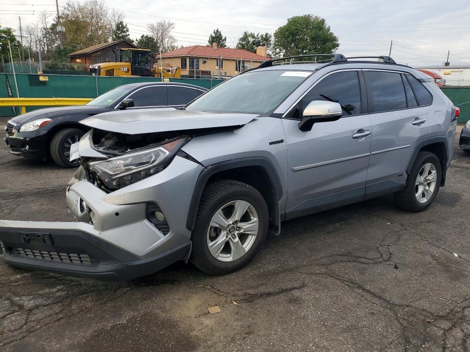 2019 Toyota Rav4 hybrid VIN JTMRWRFVXKD026243 — COPART salvage auction photo