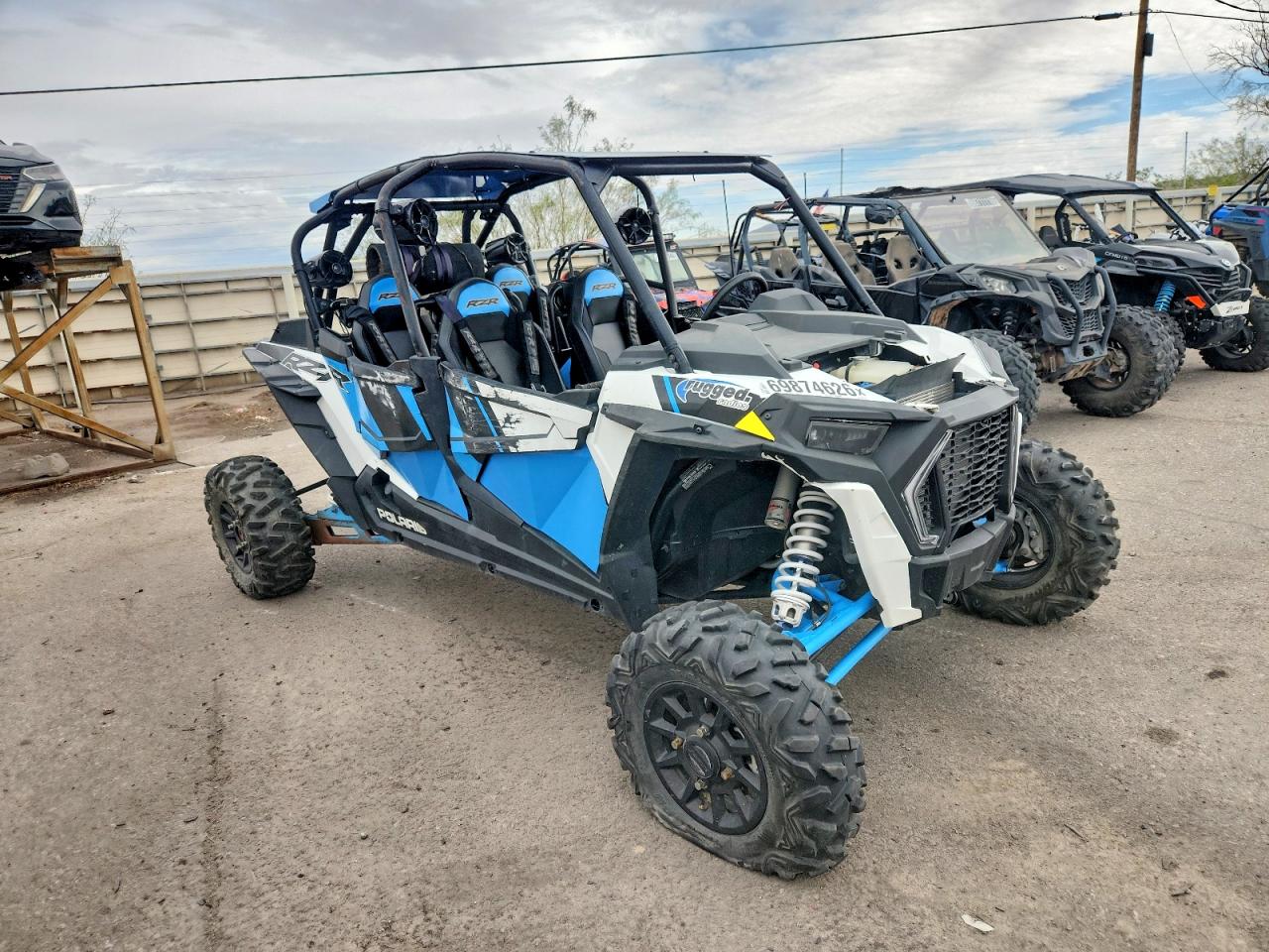 2020 Pols Rzr VIN 3NSP4E923LG825534 COPART salvage auction — Side, CA - CERT OF TITLE-SALVAGED, sold $5,500 on 2026-10-02 (photo 1)