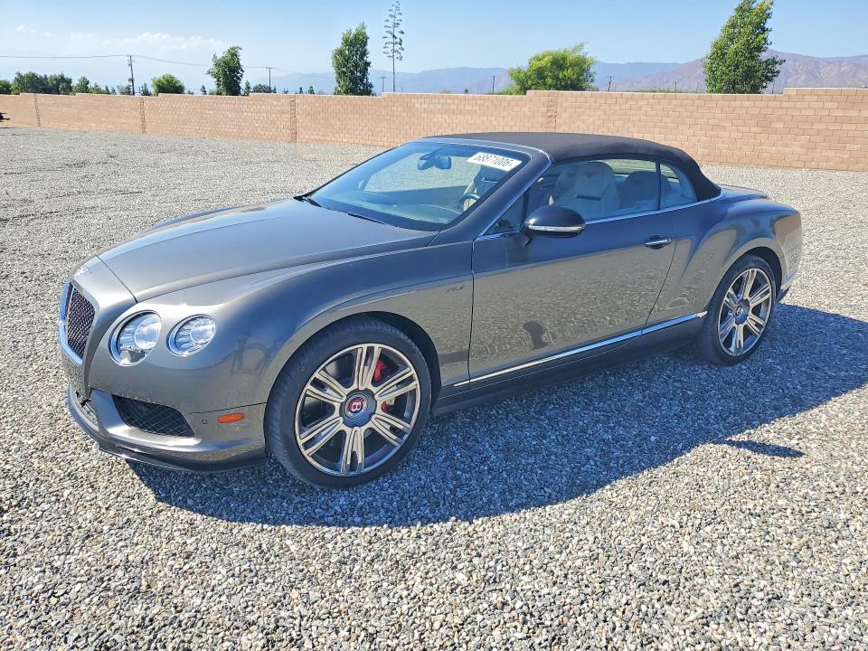 2014 Bentley Continental VIN SCBGH3ZA0EC040799 COPART salvage auction — FRONT END, Ca - Salvage Certificate, sold $19,300 on 2026-09-23 (photo 1)