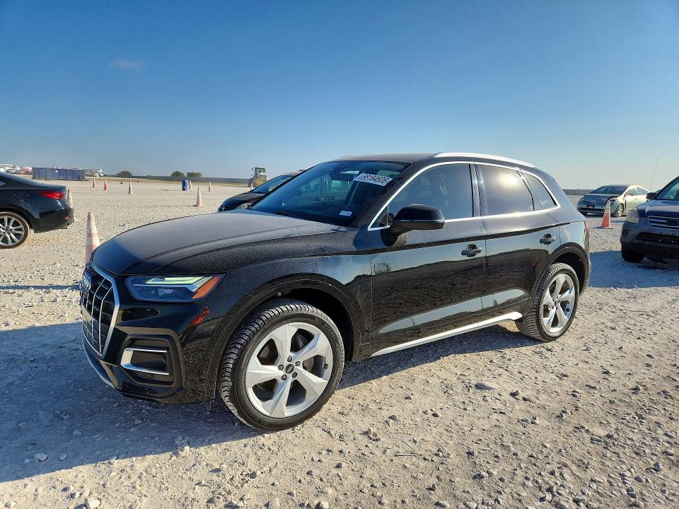 2021 Audi Q5 VIN WA1BAAFY7M2009095 — COPART salvage auction photo