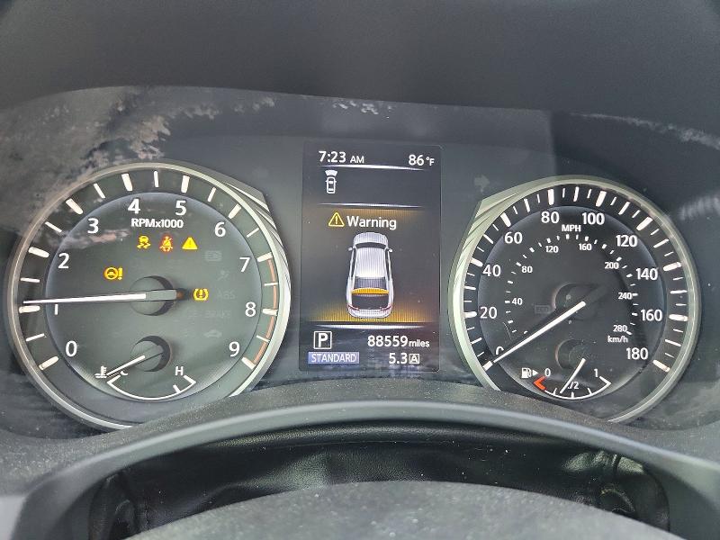 2018 Infiniti Q50 VIN JN1EV7AP0JM359440 COPART salvage auction — FRONT END, Tx - Salvage Vehicle Title (P), sold $550 on 2026-09-17 (photo 9)