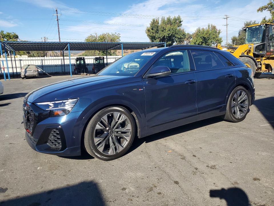2025 Audi Q8 VIN WA1FVBF17SD023482 COPART salvage auction — FRONT END, CA - SALVAGE CERTIFICATE, sold $26,500 on 2026-09-22 (photo 1)