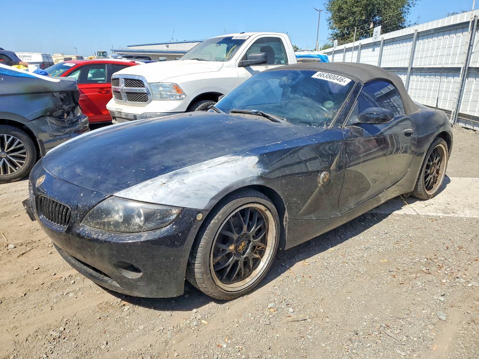 2003 BMW Z4 VIN 4USBT33443LR61634 COPART salvage auction — FRONT END, CA - APP FOR DUP CLEAN OR AC, sold $425 on 2026-10-06 (photo 1)