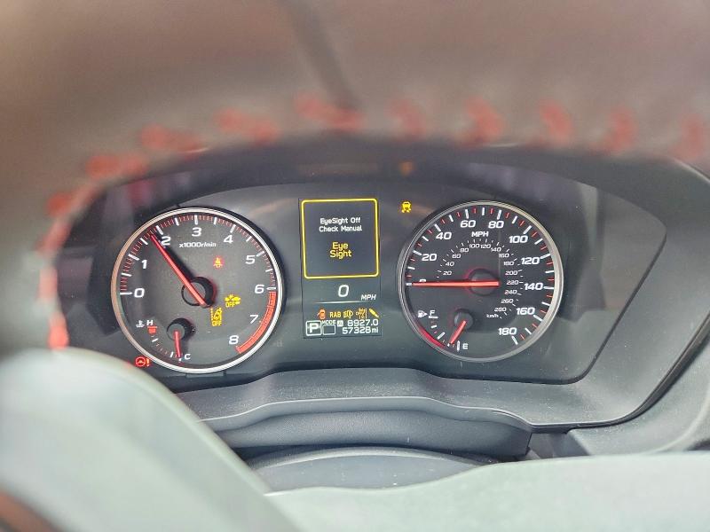 2022 Subaru Wrx VIN JF1VBAU60N8022132 COPART salvage auction — FRONT END, Or - Salvage Title Certificate, sold $8,700 on 2026-10-14 (photo 9)