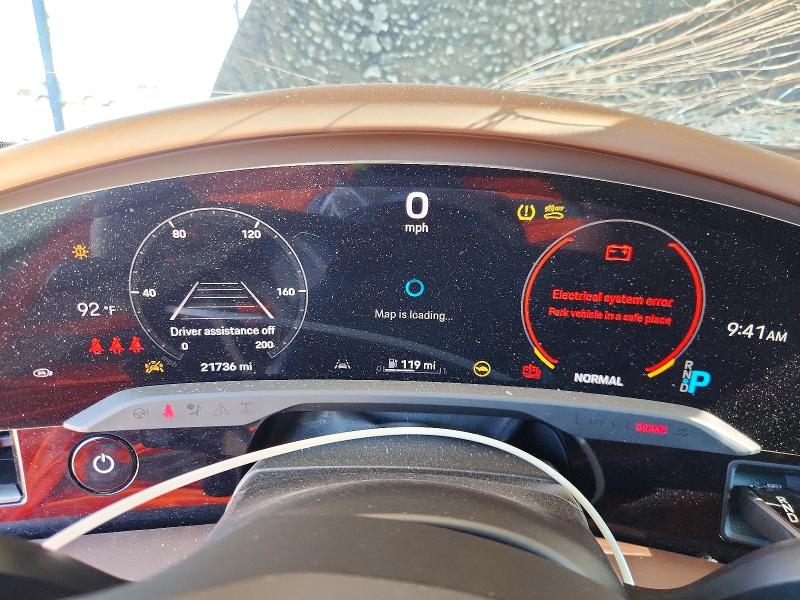 2024 Porsche Taycan VIN WP0AC2Y15RSA52006 COPART salvage auction — FRONT END, Az - Cert Of Title - Salvage, sold $32,000 on 2026-09-24 (photo 9)