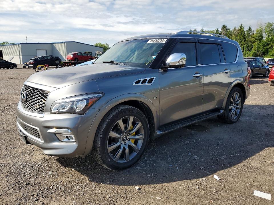 2017 Infiniti Qx80 VIN JN8AZ2NF3H9646244 COPART salvage auction — MINOR DENT/SCRATCHES, Ny - Certificate Of Title (P), sold $5,500 on 2026-10-12 (photo 1)