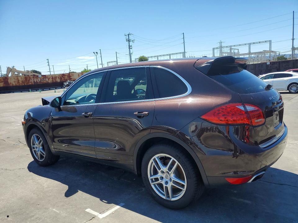 2014 Porsche Cayenne VIN WP1AA2A26ELA05687 COPART salvage auction — FRONT END, Ca - Salvage Certificate, sold $1,500 on 2026-10-02 (photo 2)