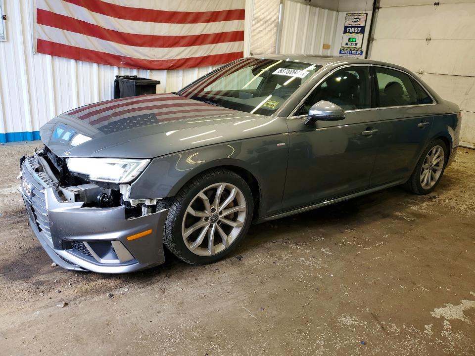 2019 Audi A4 VIN WAUENAF49KN012285 — COPART salvage auction photo