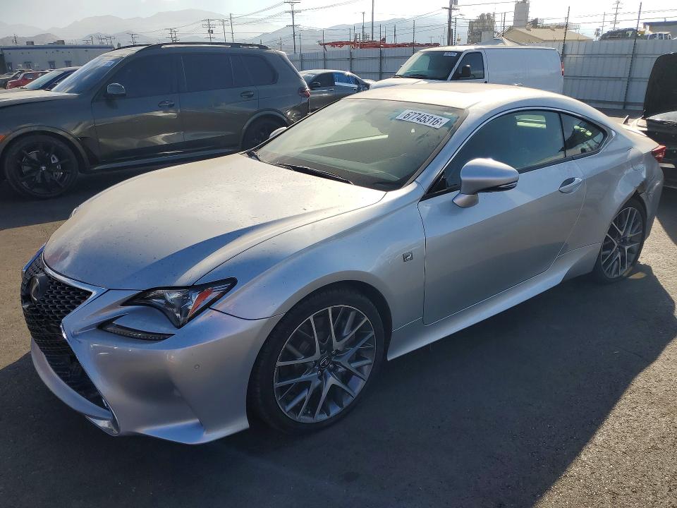 2015 Lexus Rc VIN JTHHE5BC8F5001237 — COPART salvage auction photo