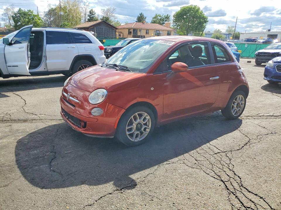 2012 Fiat 500 VIN 3C3CFFAR2CT291401 COPART salvage auction — MECHANICAL, Salvage Title, sold $250 on 2026-09-10 (photo 1)