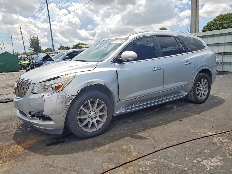2014 Buick Enclave VIN 5GAKRBKD8EJ256982 COPART salvage auction — FRONT END, FL - CERT OF TITLE-REBUILT, sold $80 on 2026-10-05 (photo 1)