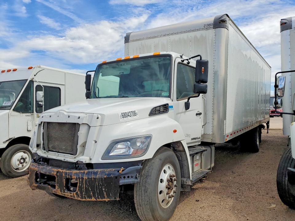 2023 Hino L6 VIN 5PVNJ7AV7P5T52947 COPART salvage auction — FRONT END, AZ - CERT OF TITLE - SALVAGE, sold $250 on 2026-10-07 (photo 1)