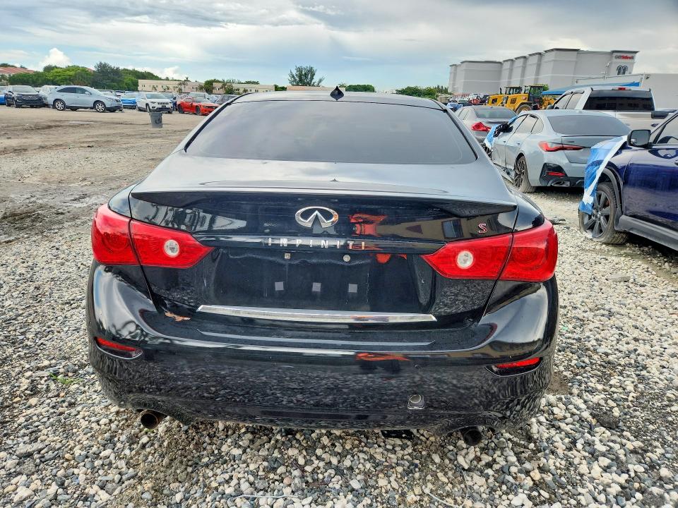 2016 Infiniti Q50 VIN JN1FV7AR8GM451748 COPART salvage auction — MECHANICAL, FL - CERT OF TITLE-REBUILT (P), sold $1,000 on 2026-10-02 (photo 6)