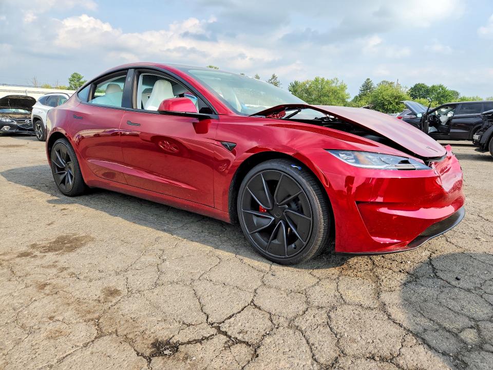 2026 Tesla Model 3 VIN 5YJ3E1ET8TF212299 COPART salvage auction — FRONT END, PA - CERTIFICATE OF SALVAGE, sold $20,700 on 2026-09-18 (photo 4)