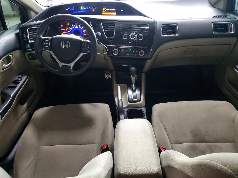 2013 Honda Civic VIN 2HGFB2F53DH584089 COPART salvage auction — REAR END, Pa - Certificate Of Salvage, sold $1,300 on 2026-09-09 (photo 8)