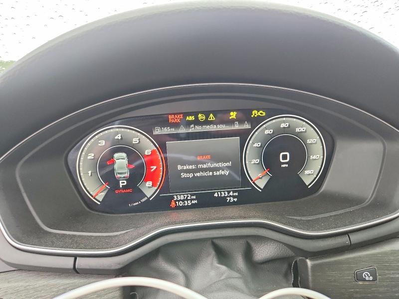 2021 Audi A5 VIN WAUCBCF58MA051111 COPART salvage auction — REAR END, Il - Salvage Certificate, sold $9,200 on 2026-10-13 (photo 9)