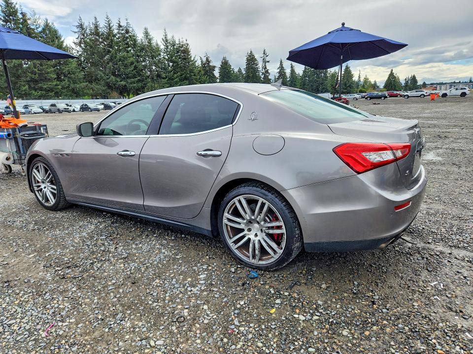 2016 Maserati Ghibli VIN ZAM57RSA2G1176222 COPART salvage auction — FRONT END, OK - CERTIFICATE OF TITLE, sold $1,300 on 2026-09-22 (photo 2)