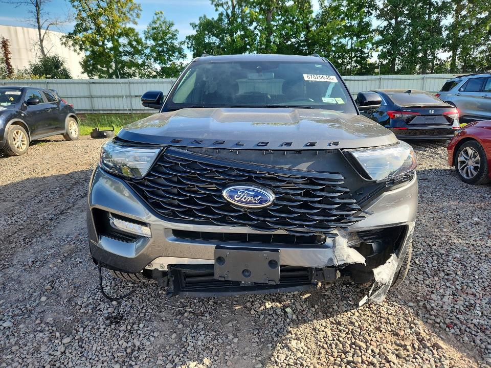 2023 Ford Explorer VIN 1FMSK8KH9PGA65110 COPART salvage auction — FRONT END, Ny - Mv-907A Salvage Certificate, sold $10,100 on 2026-10-05 (photo 5)