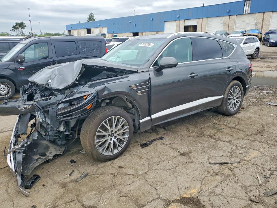 2025 Genesis GV80 VIN KMUHFESB9SU251573 COPART salvage auction — FRONT END, FL - CERTIFICATE OF DESTRUCTION (P), sold $10,300 on 2026-10-07 (photo 1)