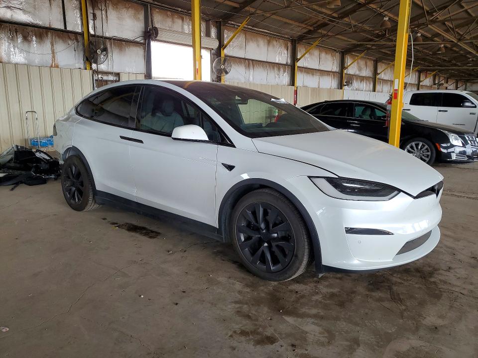 2023 Tesla Model x VIN 7SAXCDE56PF378694 COPART salvage auction — REAR END, AZ, sold $17,300 on 2026-10-14 (photo 4)