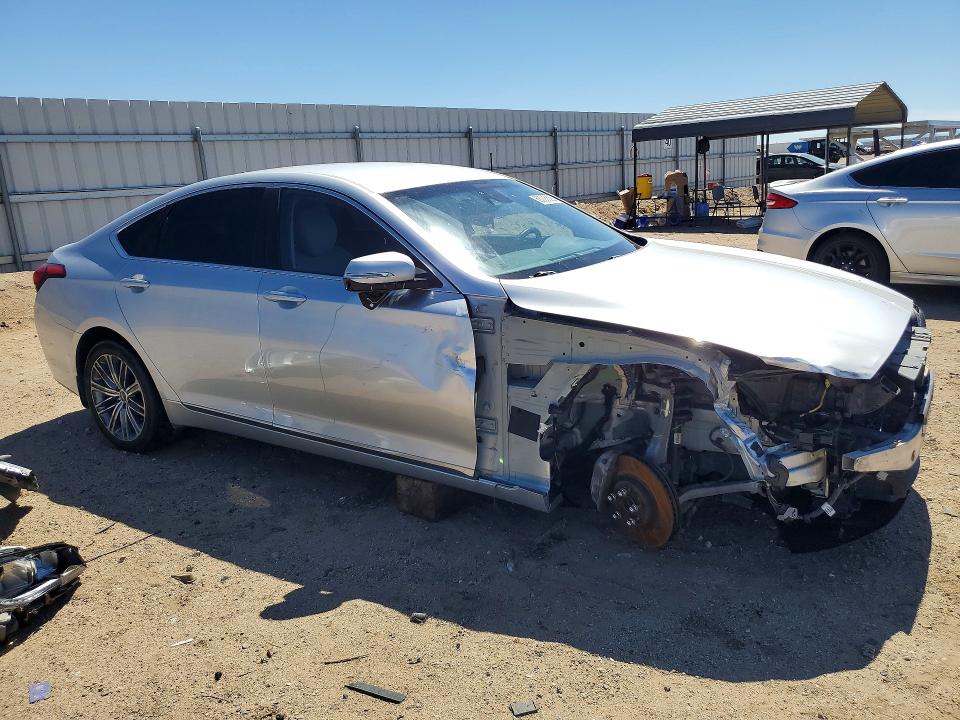 2018 Genesis G80 VIN KMHGN4JE7JU271080 COPART salvage auction — FRONT END, CA - SALVAGE CERTIFICATE, sold $1,900 on 2026-09-28 (photo 4)