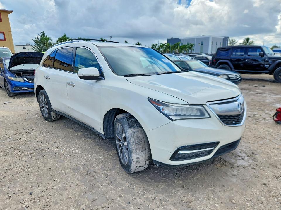 2014 Acura Mdx VIN 5FRYD3H44EB016452 COPART salvage auction — SIDE, Salvage Title, sold $300 on 2026-09-15 (photo 4)