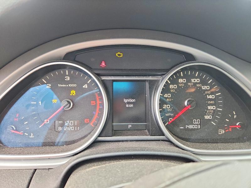 2012 Audi Q7 VIN WA1LMBFE9CD003728 COPART salvage auction — FRONT END, Il - Dealer Only Clean Title (P), sold $1,900 on 2026-10-09 (photo 9)
